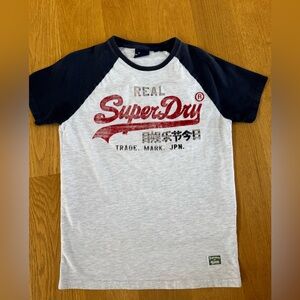 Superdry Kids Graphic Tee - Black and White